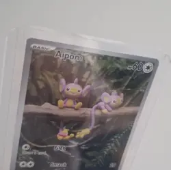Pokemon Aipom 211/182 SV04: Paradox Rift Illustration Rare Holo Card - Image 3