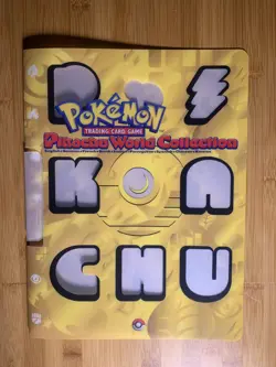 2000 Pokemon - Pikachu World Collection Card Binder - Empty NO Cards - Image 1