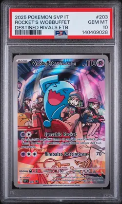 Pokemon Card Italian - Wobbuffet del Team Rocket #203 - PROMO - PSA 10 GEM MINT - Image 2