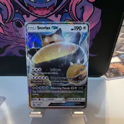 Snorlax GX SM05 Promo Holo 190 HP Basic English Pokemon TCG Card - Image 1