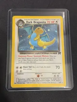 Pokemon TCG Dark Dragonite Team Rocket Holo 3 Cards 5/82 English Vintage - Image 1