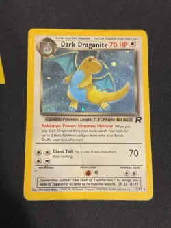 Pokemon TCG Dark Dragonite Team Rocket Holo 3 Cards 5/82 English Vintage - Image 2