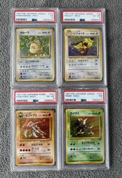 1997 Japanese Pokemon Holo PSA Lot (4) FOUR Vintage Cards - PSA graded 5-7 - Image 1