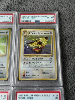1997 Japanese Pokemon Holo PSA Lot (4) FOUR Vintage Cards - PSA graded 5-7 - Image 4