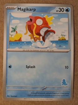Magikarp Card My First Battle Squirtle Stamped Theme Deck Exclusive NM - Image 1