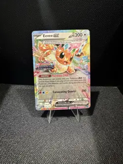 Pokemon Stamped Eevee ex Prismatic Evolutions Promo Holo Card 075/131 200HP 200 - Image 1