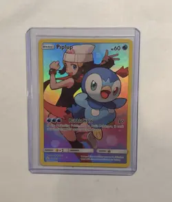 Pokemon TCG Piplup Holo Full Art Cosmic Eclipse Secret Rare Card 239/236 NM - Image 1