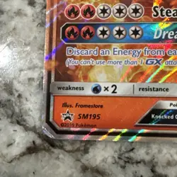 Charizard GX SM195 Holo Promo Stage 2 English Pokemon TCG Card Lightly Played - Image 2
