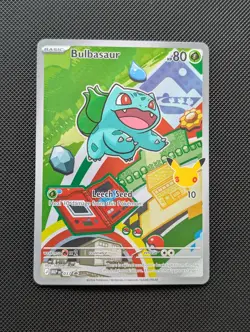 Bulbasaur 037 Promo Pokemon Card TCG First Partner Illustration Collection NM - Image 1