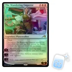 FOIL THE WANDERING EMPEROR Kamigawa: Neon Dynasty NEO Planeswalker Magic MTG - Image 1