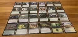 Green MTG Cards Lot Rare, Foil, Land, And More Magic The Gathering Cards! - Image 1