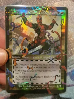 Deadpool, Trading Card (7129) (Pool Party Foil) Secret Lair Drop Foil - Image 2