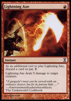 Lightning Axe ~ Moderately Played Time Spiral MTG Magic UltimateMTG Red Card - Image 1
