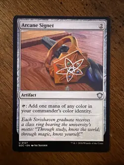 Arcane Signet *Uncommon* Magic MtG x1 SOC Commander Secrets of Strixhaven - Image 1