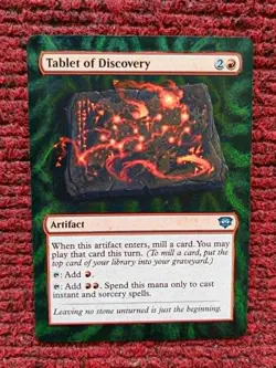 Tablet of Discovery MTG Secrets of Strixhaven Hand Painted Extended Altered Art - Image 1