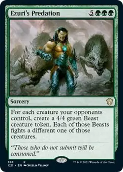 Ezuri's Predation 188 Rare Commander 2021 Near Mint - Image 1