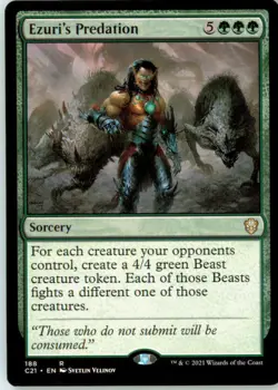 Ezuri's Predation 188 Rare Commander 2021 Near Mint - Image 2