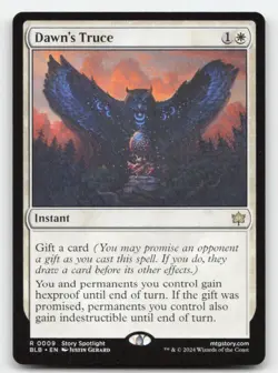 Dawn's Truce 9 Rare Bloomburrow Magic: The Gathering Near Mint - Image 1