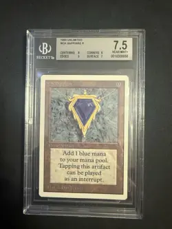 Mox Sapphire Unlimited MTG BGS 7.5 - Image 1