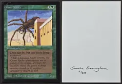 Signed MTG Magic Sandra Everingham Artist Proof _ Beta CE _ GIANT SPIDER _#5/50! - Image 1