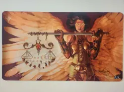 Randy Gallegos MTG Kickstarter Signed Playmat *Balance* Ultra PRO Angel - Image 1