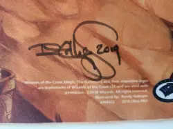 Randy Gallegos MTG Kickstarter Signed Playmat *Balance* Ultra PRO Angel - Image 2