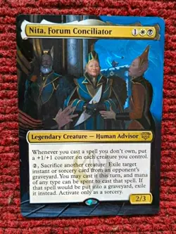 Nita, Forum Conciliator MTG Secrets of Strixhaven Hand Painted Full Altered Art - Image 1