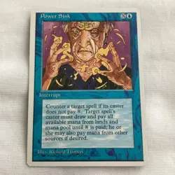 Power Sink Magic the Gathering MTG 4th Edition 1995 - NM - Image 1