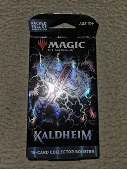 Magic The Gathering Kaldheim Collector Booster Pack Brand New Factory Sealed Box - Image 1