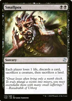 X 1 Smallpox NM-M Time Spiral Remastered 139 MTG Magic The Gathering - Image 1