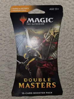 Magic The Gathering Double Masters Brand New Sealed Sleeved Booster Pack 2020 - Image 1