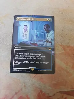 Permission Denied Borderless Universes Beyond Jurassic World MTG NM - Image 1