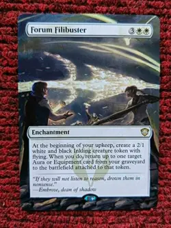 Forum Filibuster 14 MTG Secrets of Strixhaven Commander Hand Painted Altered Art - Image 1