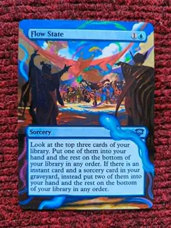 Flow State #49 MTG Secrets of Strixhaven Hand Painted Extended Full Altered Art - Image 1