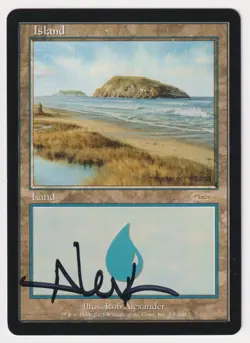 Signed Island #2 MP DCI Arena Promos Artist Rob Alexander 2003 WOTC MTG Magic! - Image 1