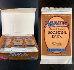 MTG - 1 Revised Booster Pack FROM SEALED BOX - Magic the Gathering Factory 1994 - Image 1