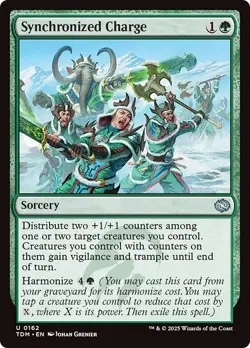 SYNCHRONIZED CHARGE x4 mtg NM-M Tarkir Dragonstorm 4 Unc - Image 1