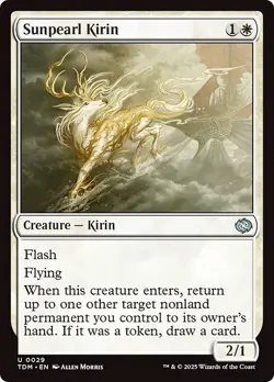 SUNPEARL KIRIN x4 mtg NM-M Tarkir Dragonstorm 4 Unc - Image 1