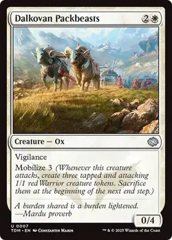 DALKOVAN PACKBEASTS x4 mtg NM-M Tarkir Dragonstorm 4 Unc - Image 1