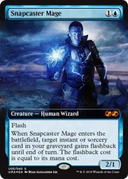 Snapcaster Mage - Foil - Extended Art NM, English MTG Ultimate Masters Box Toppe - Image 1
