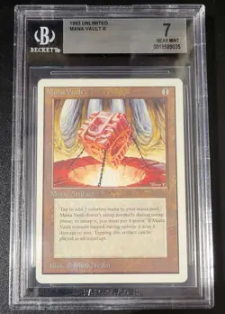 Mana Vault Unlimited Magic mtg Beckett Graded BGS 7 Near Mint - Image 1