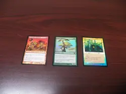 Magic The Gathering lot of 3 FOIL Wirewood Lodge#329,Elvish Champion#241 +Krark - Image 1