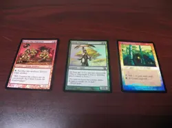 Magic The Gathering lot of 3 FOIL Wirewood Lodge#329,Elvish Champion#241 +Krark - Image 2