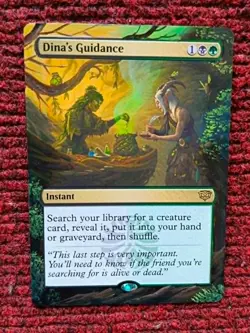 Dina's Guidance MTG Secrets of Strixhaven Hand Painted Extended Full Altered Art - Image 1