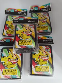 Pokemon World Championship 2023 Yokohama Exclusive Pikachu Sleeves - Set of 5 - Image 1