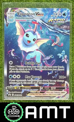 Vaporeon VMAX 2019-2023 Pokemon Sword & Shield Black Star Promos Premium SWSH182 - Image 1