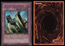 Solemn Judgment MRD-127 Metal Raiders 1st Edition Ultra Rare YU-GI-OH - Image 3