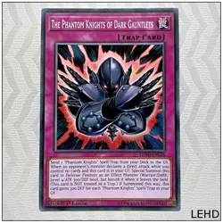 The Phantom Knights of Dark Gauntlets - LEHD-ENC26 - Common 1st Edition Yugioh - Image 1