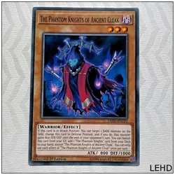 The Phantom Knights of Ancient Cloak - LEHD-ENC01 - Common 1st Edition Yugioh - Image 1