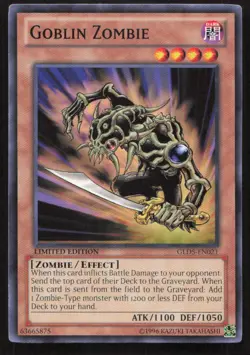 Yu-Gi-Oh TCG #GLD5-EN021 Goblin Zombie Limited Edition Common LP - Image 1